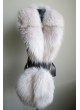Fox Fur Shadow Bag Purse Cross Body Shoulder Bag Hand Muff Warmer Women's